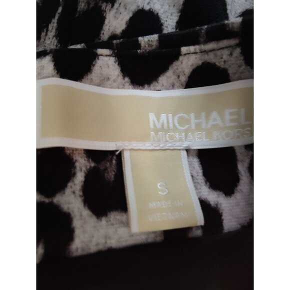 Michael Michael Kors Black Gray Leopard Mini Skirt Stretchy S (SOLD) - Picture 4 of 5